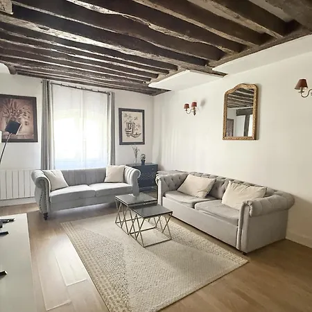 Marais 80 M2-notre Dame-louvre 10 Min Walk 파리